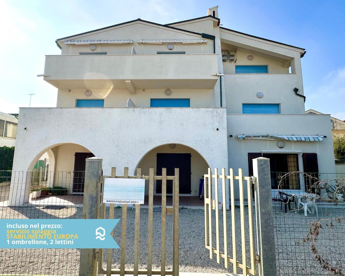 Rs321 - Marcelli, Trilocale Fronte Mare Con Spiaggia Inclusa Exteriör bild